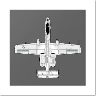 A-10 Thunderbolt II and nothing else Posters and Art